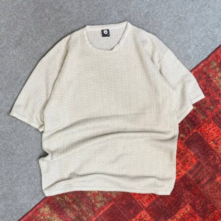 تیشرت بافت بیسکویتی یقه گرد