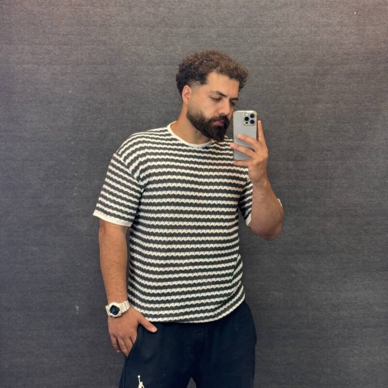 تیشرت بافت راه راه - Image 6
