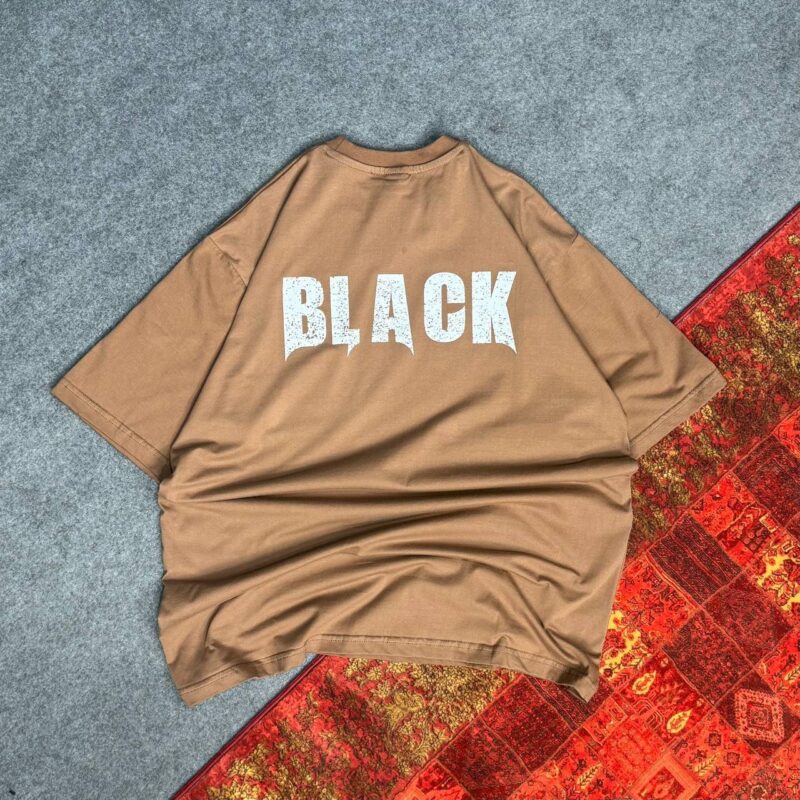 تیشرت پشت چاپی black - Image 2