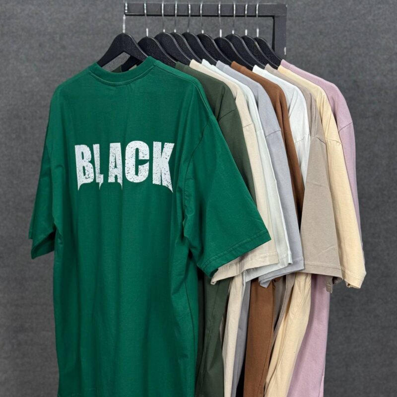 تیشرت پشت چاپی black - Image 4