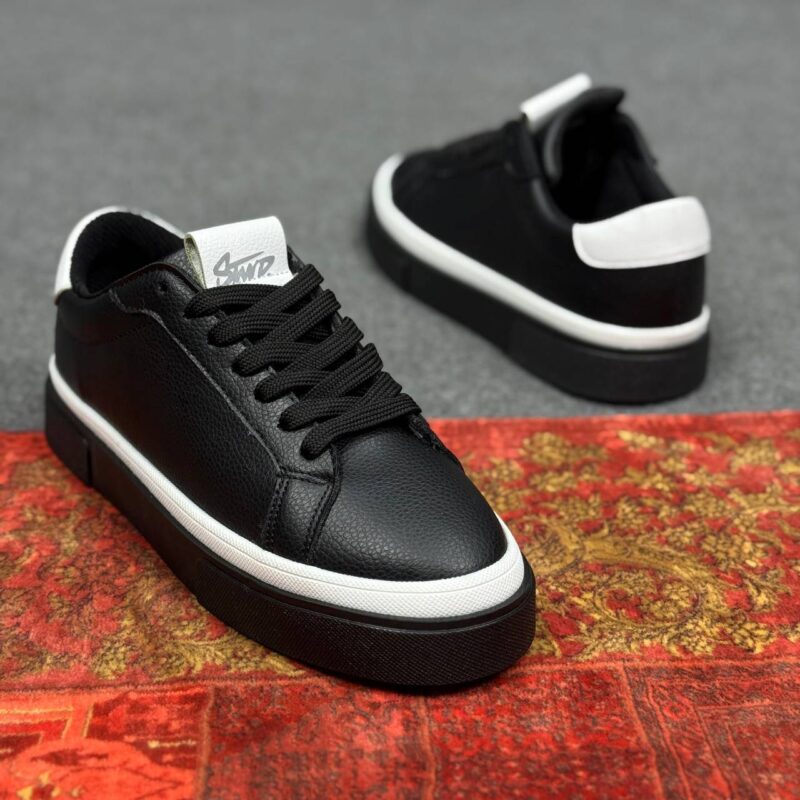کتونی  VANS مشکی سفید - Image 2