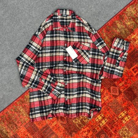 پیراهن پشمی چهارخانه