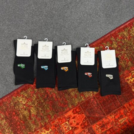 جوراب ساقدار گلدوزی جردن مشکی