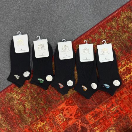 جوراب مچی گلدوزی جردن مشکی