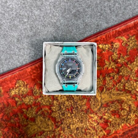 ساعت مچی جیشاک پاستلی سبزآبی