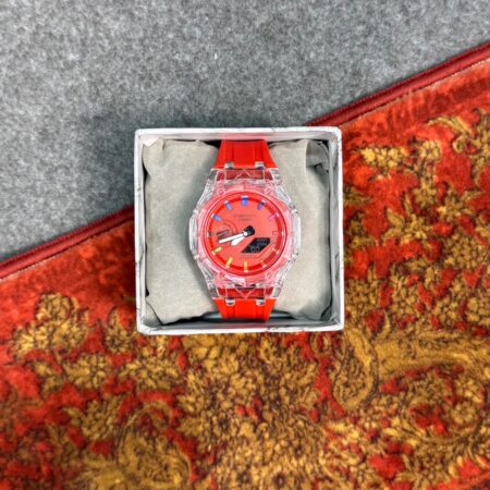 ساعت مچی جیشاک پاستلی قرمز