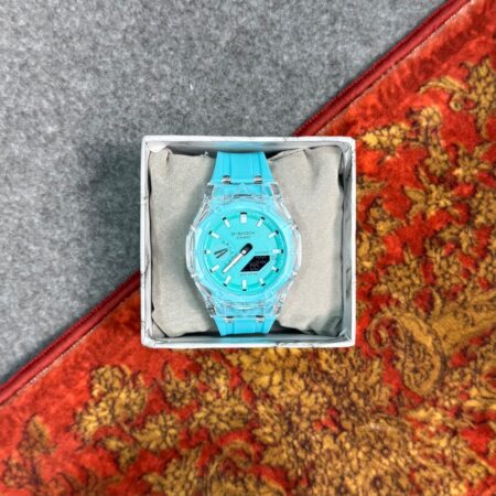 ساعت مچی جیشاک پاستلی آبی فیروزه ای