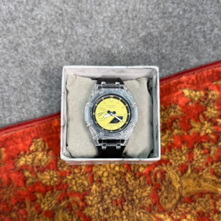 ساعت مچی جیشاک پاستلی مشکی-طلایی