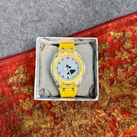 ساعت مچی جیشاک پاستلی زرد