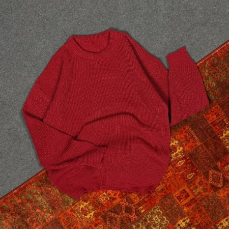 بافت یقه گرد باکسی