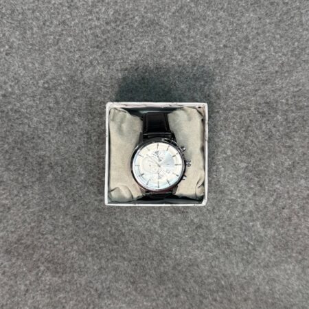 ساعت مچی کلاسیک مشکی -نقره ای