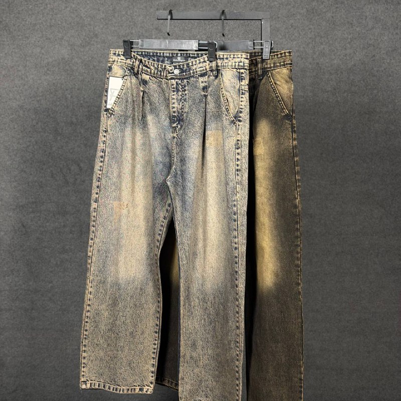 شلوار فول بگ پیله دار ساده - Image 2