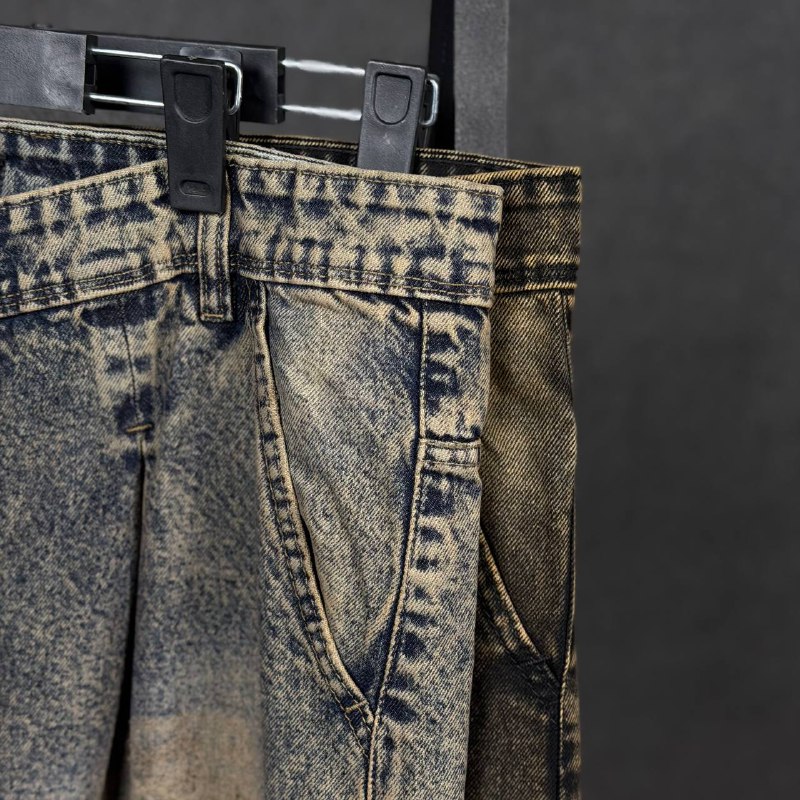 شلوار فول بگ پیله دار ساده - Image 3