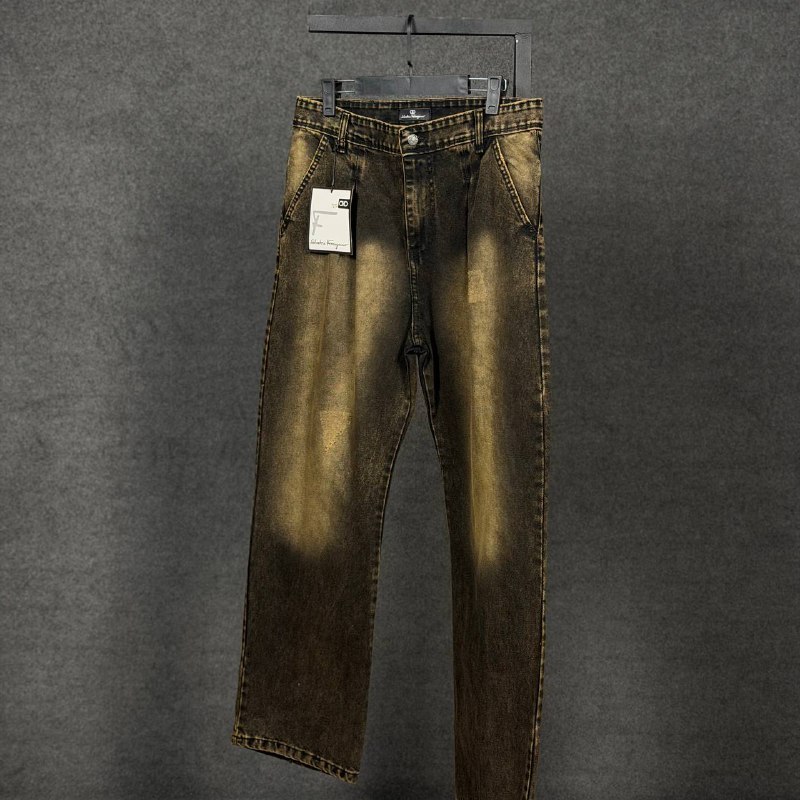 شلوار فول بگ پیله دار ساده - Image 4