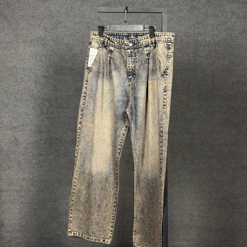 شلوار فول بگ پیله دار ساده - Image 5