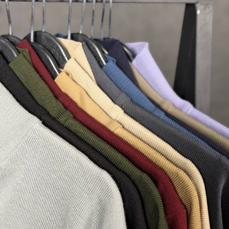 بافت سه دکمه یقه دار - Image 3