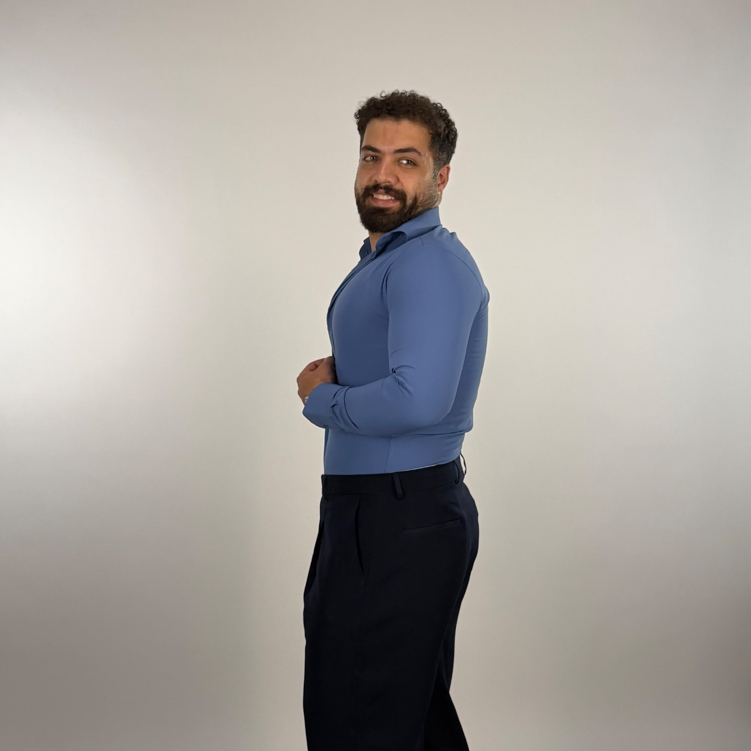 پیراهن آستین بلند دوشین مردانه - Image 3