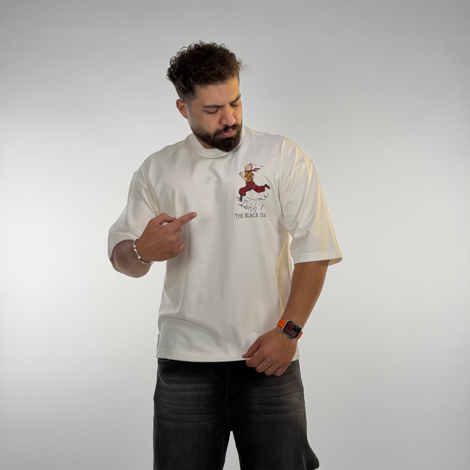 تیشرت باکسی تن تن مردانه - Image 3